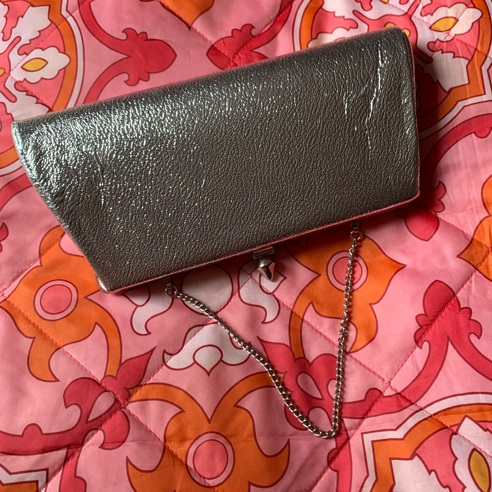 Silver vintage clutch purse